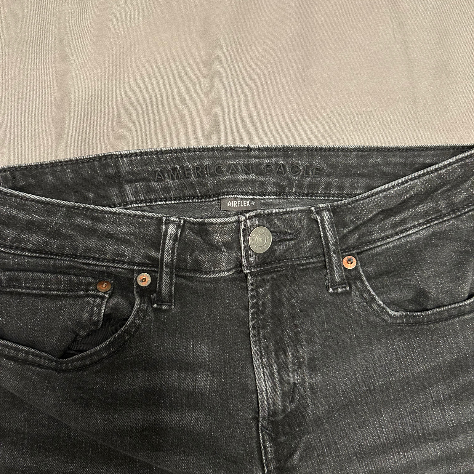 American Eagle Men’s 28×30 AirFlex+ Jeans Black Good Condition