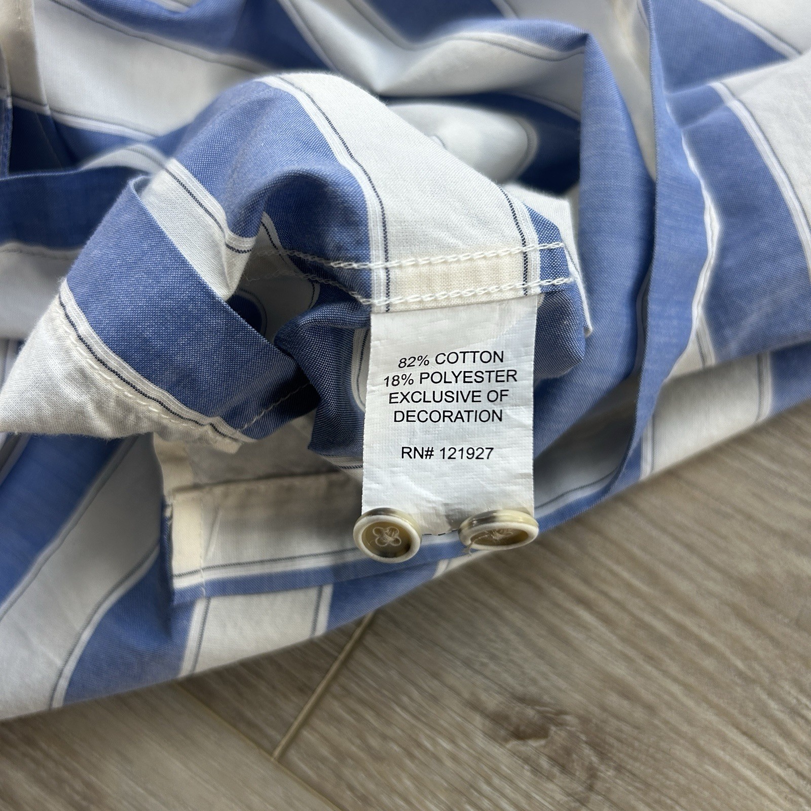 NWT Johnnie-O Size Large Laguna Blue Cabana Hangin’ Out Short Sleeve Camp Shirt