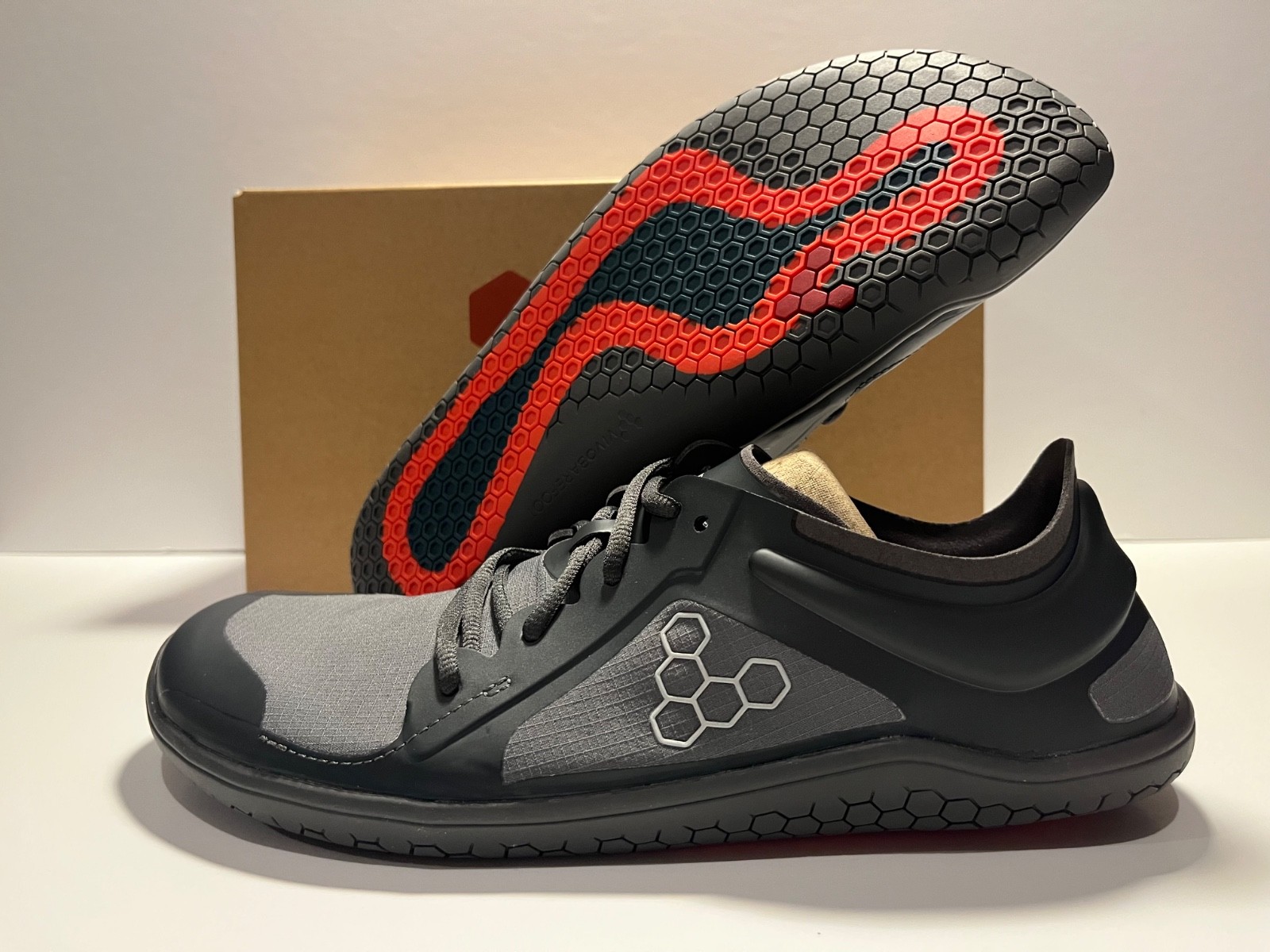 Vivobarefoot Primus Lite IV ALL WEATHER Dark Shadow Barefoot Minimalist Shoes