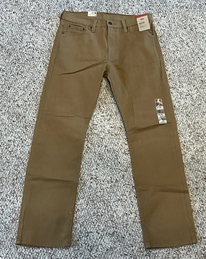 Levi’s 513 Slim Straight Brown Stretch Jeans Men’s Size 32×30