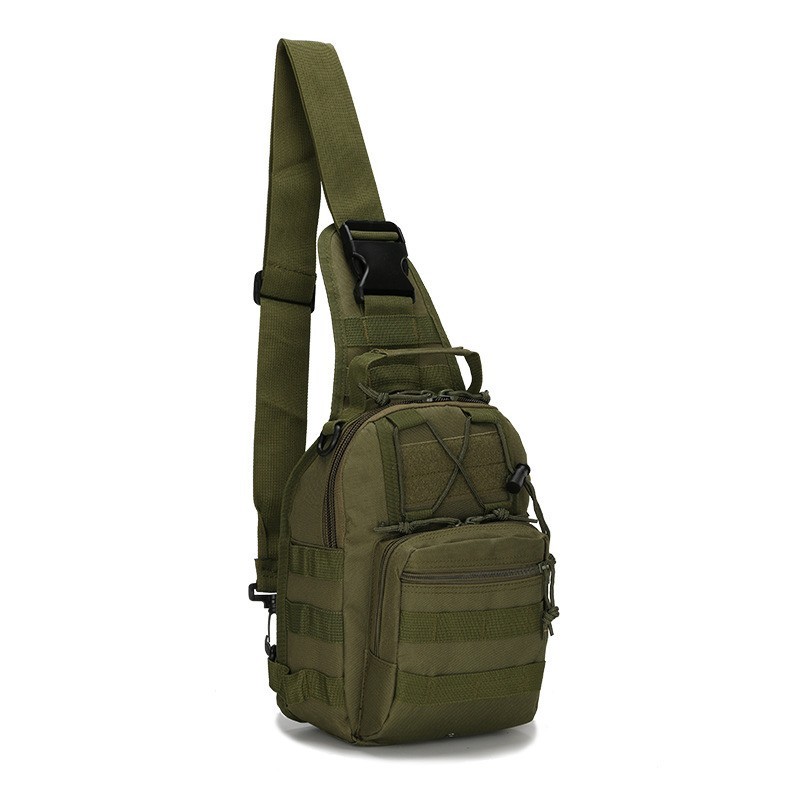 Men Backpack Molle Tactical Sling Chest Pack Shoulder Bag Outdoor Hiking Travel