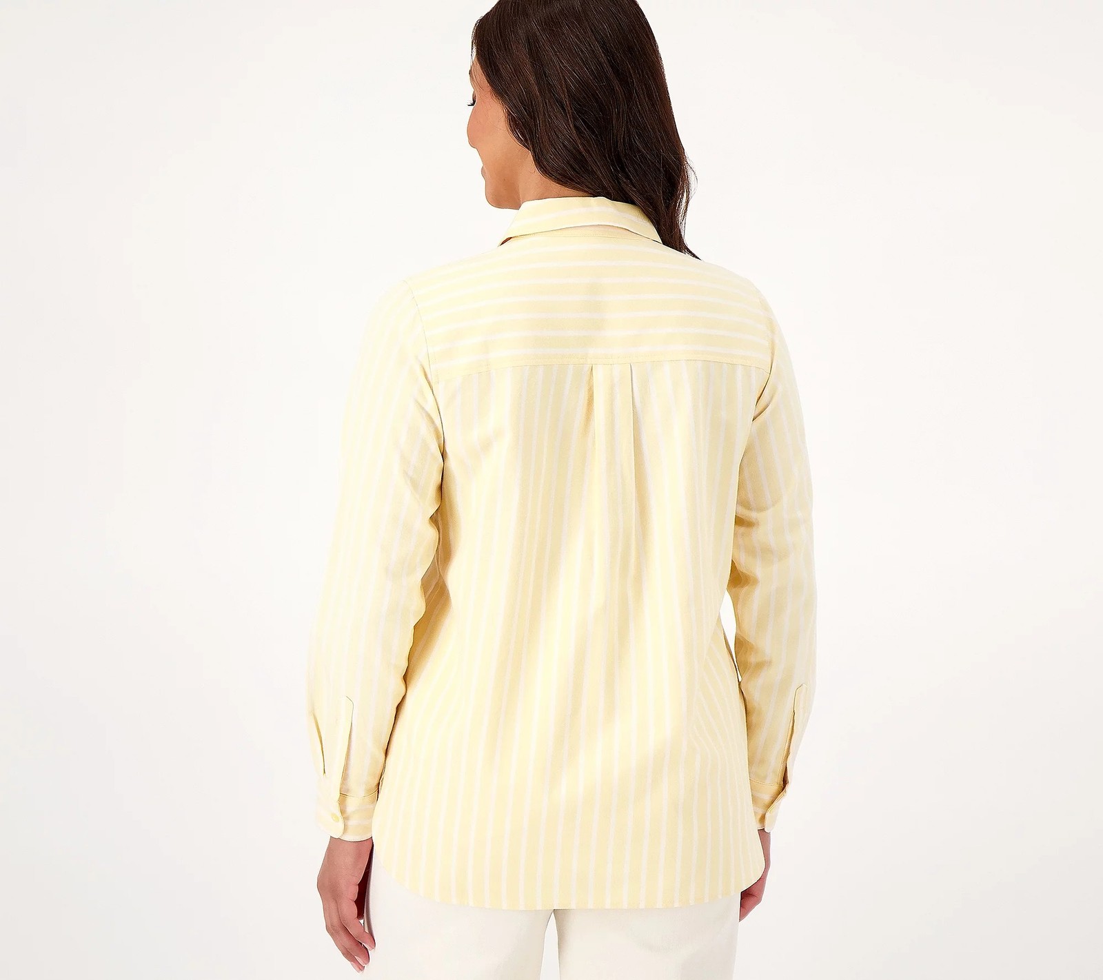 Encore by Idina Menzel Regular Poplin Button Down Shirt Sun Oyster XS New