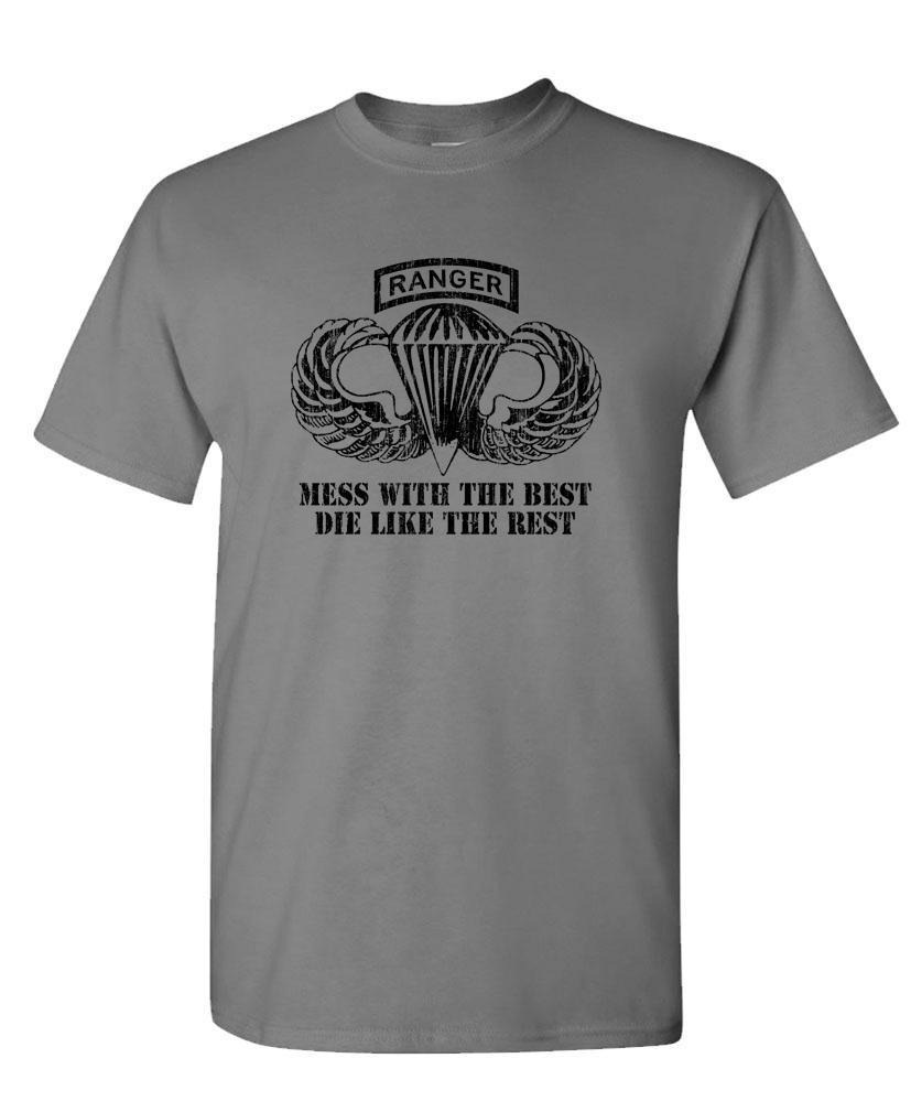 AIRBORNE RANGER – army special forces fight – Cotton Unisex T-Shirt