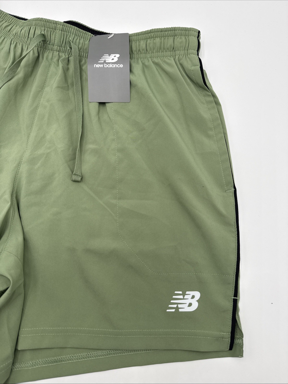 $52 New Balance Men’s Brief Running Shorts 5″ – Oregano – Medium – New With Tags