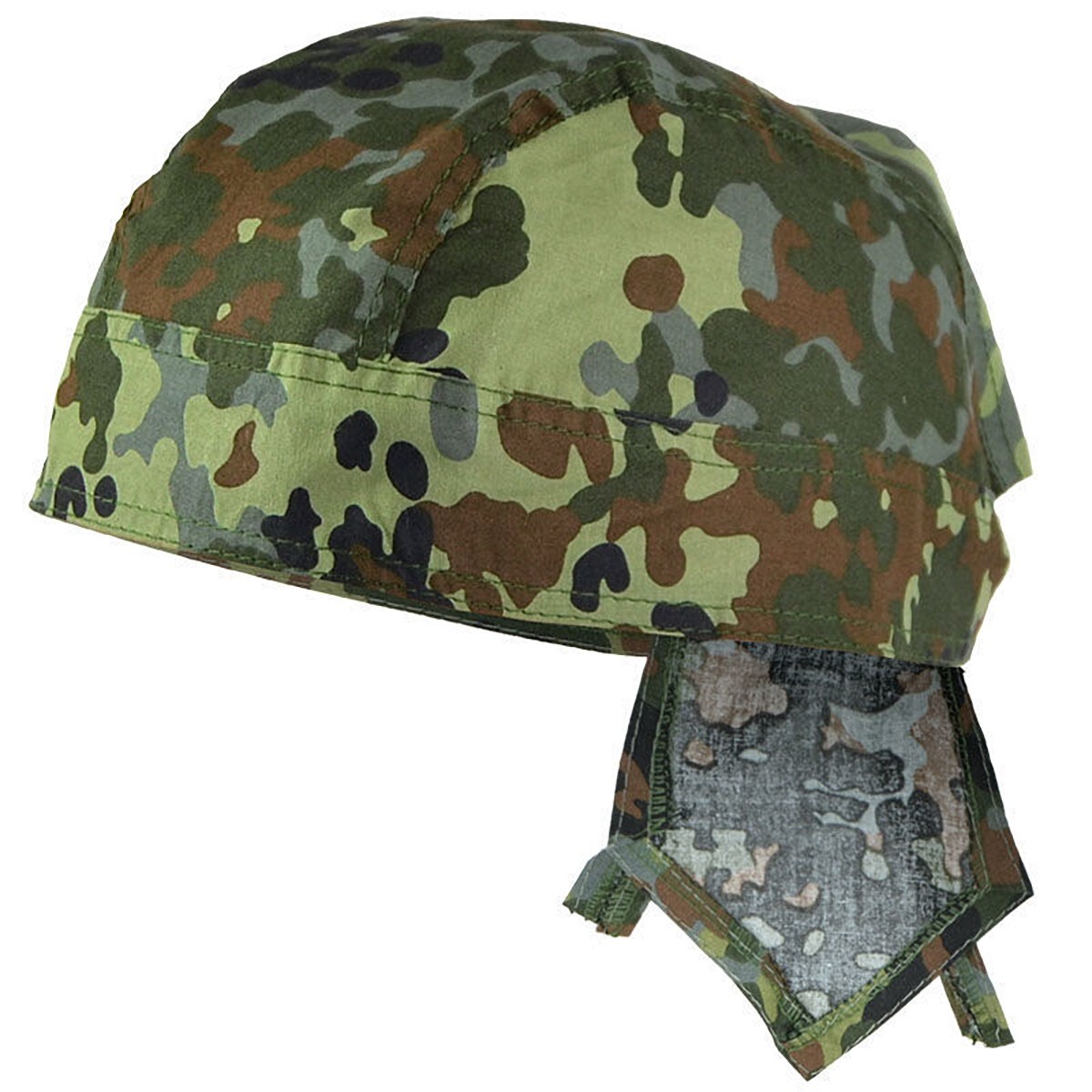 Mil-Tec 100% Cotton Bandana Head Wrap Classic Military Cut Scarf Flecktarn Camo