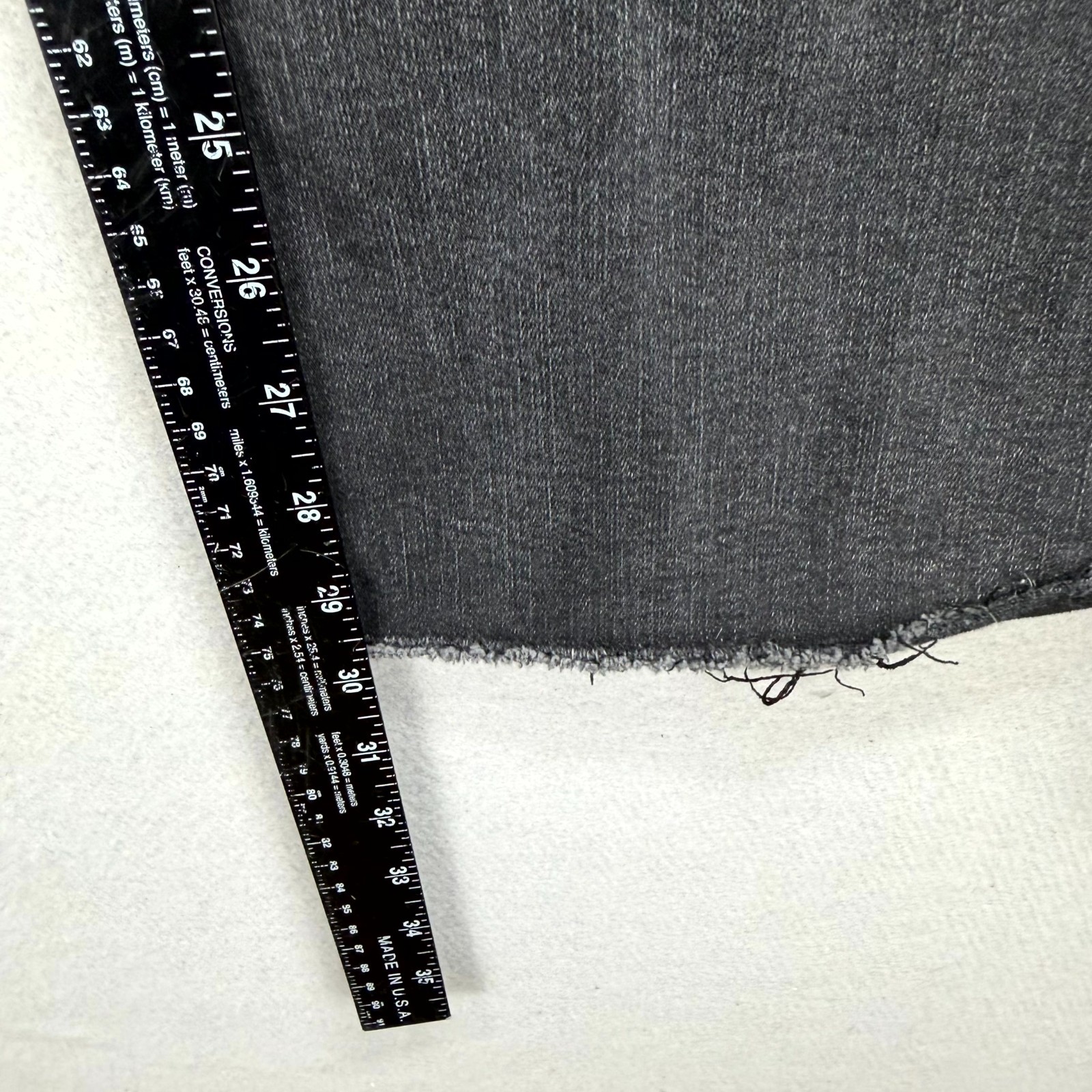 Altar’d State Jeans Womens 28 Dark Gray Denim Pants Wide Baggy Frayed Raw Hem