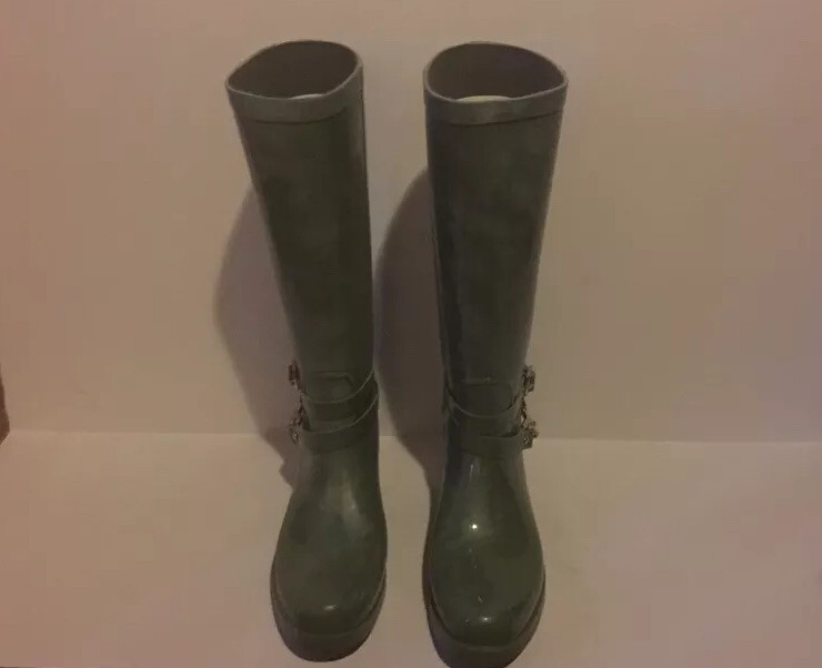 Brand New- Coach Lori Shiny Rubber RainBoots 35A7735-JNP Womens (Size 10)