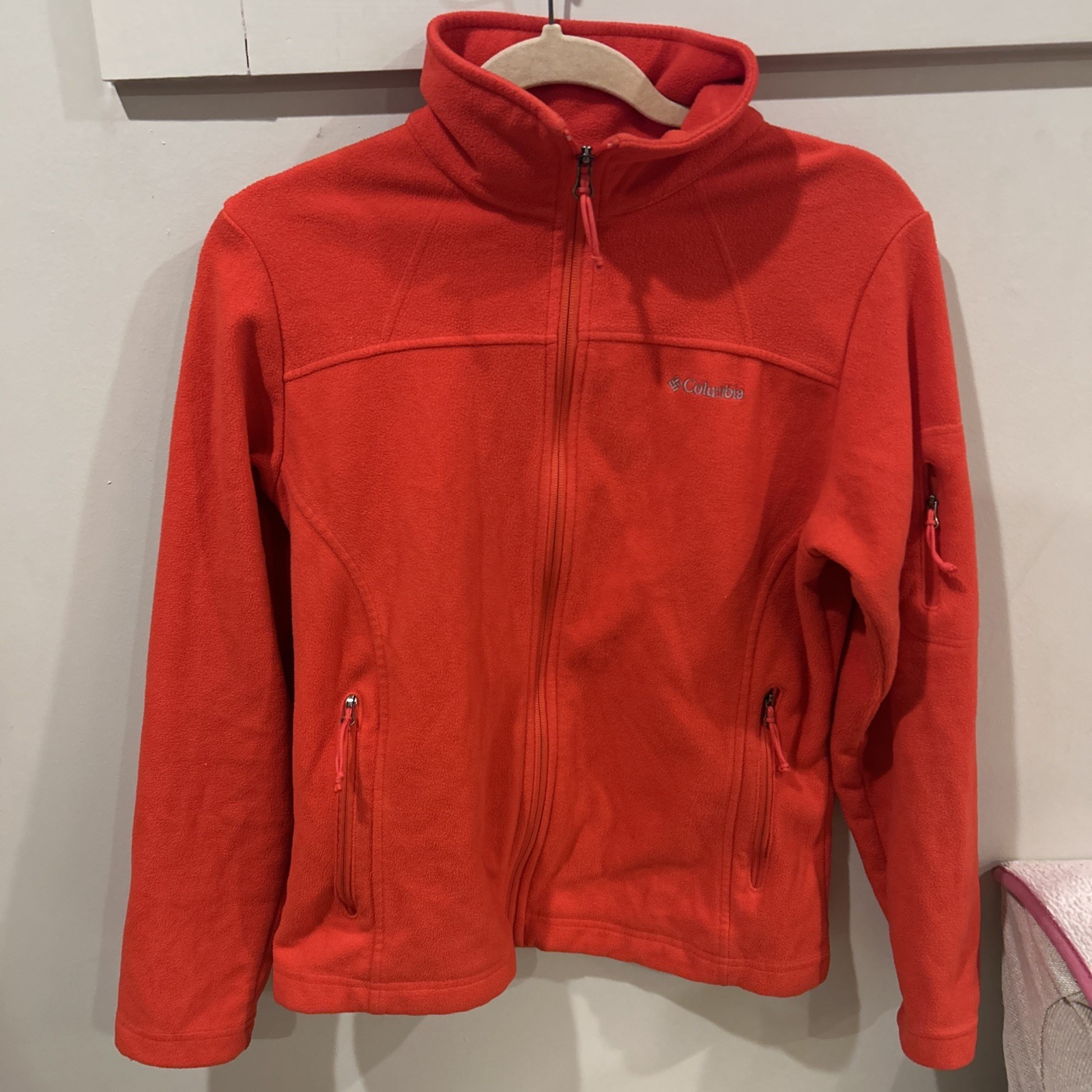 Columbia Women’s Fast Trek II / Benton Springs Fleece Jacket – Orange – Size M