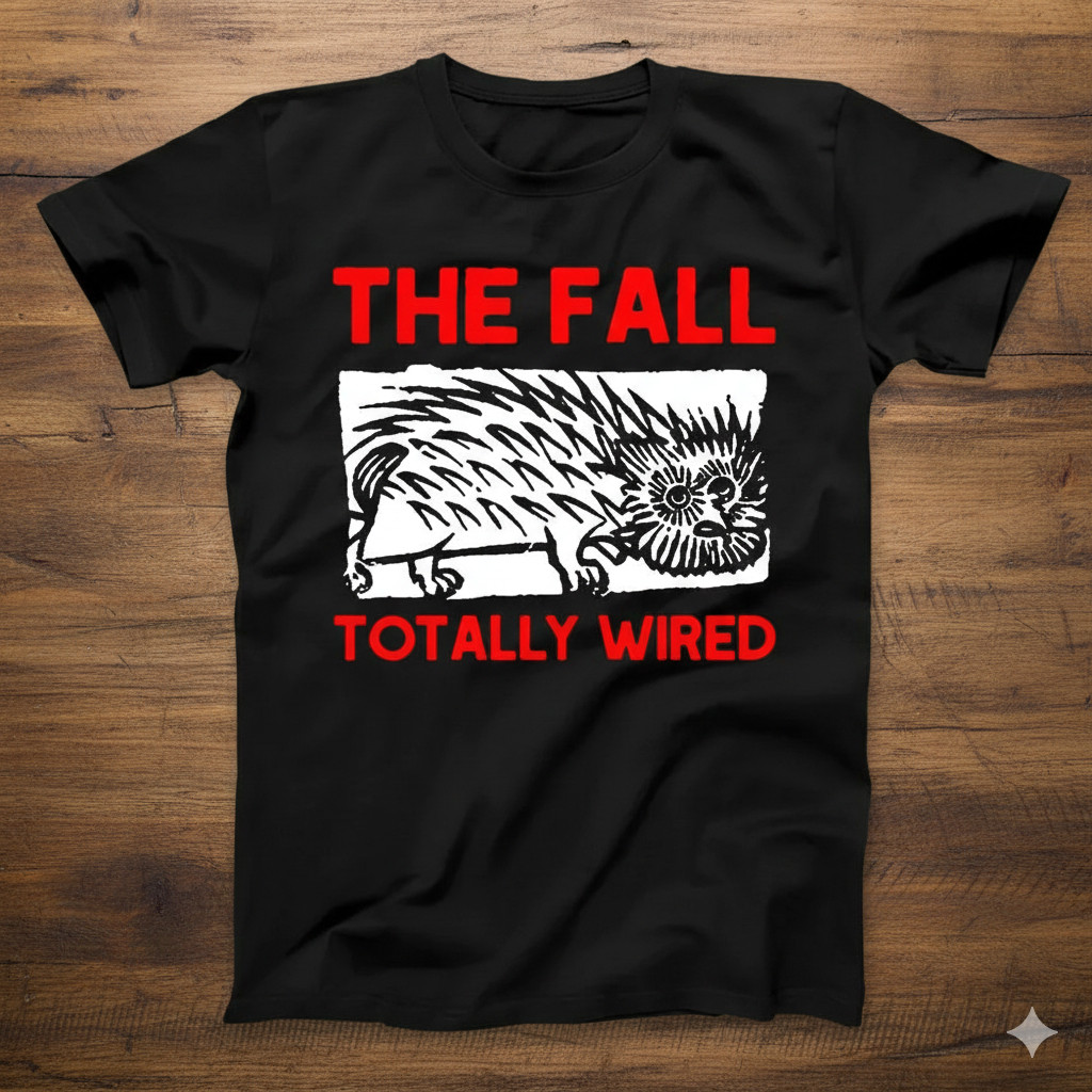 The Fall Totally Wired Graphic T-Shirt Post Punk Black Unisex Tee – T842