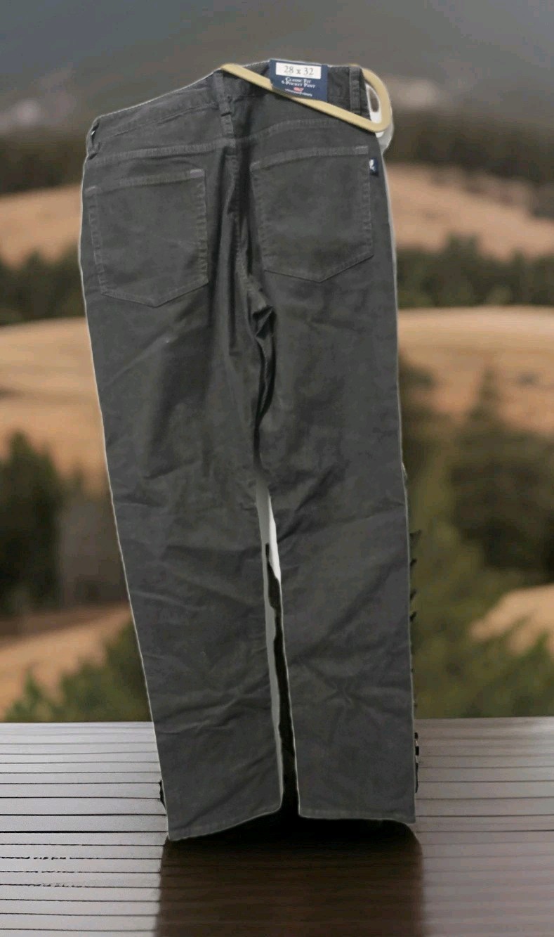 Vineyard Vines Men’s 5 Pocket Pant Green Corduroy Pants 28X32