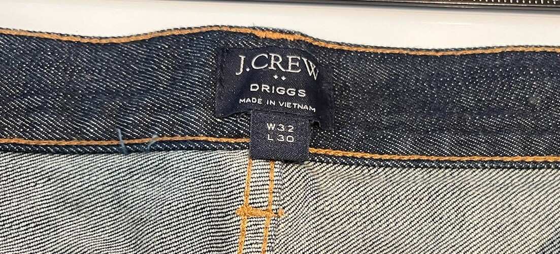J.Crew Jeans Men’s W32 L30 DRIGGS Straight Preppy Classic American City Capsule