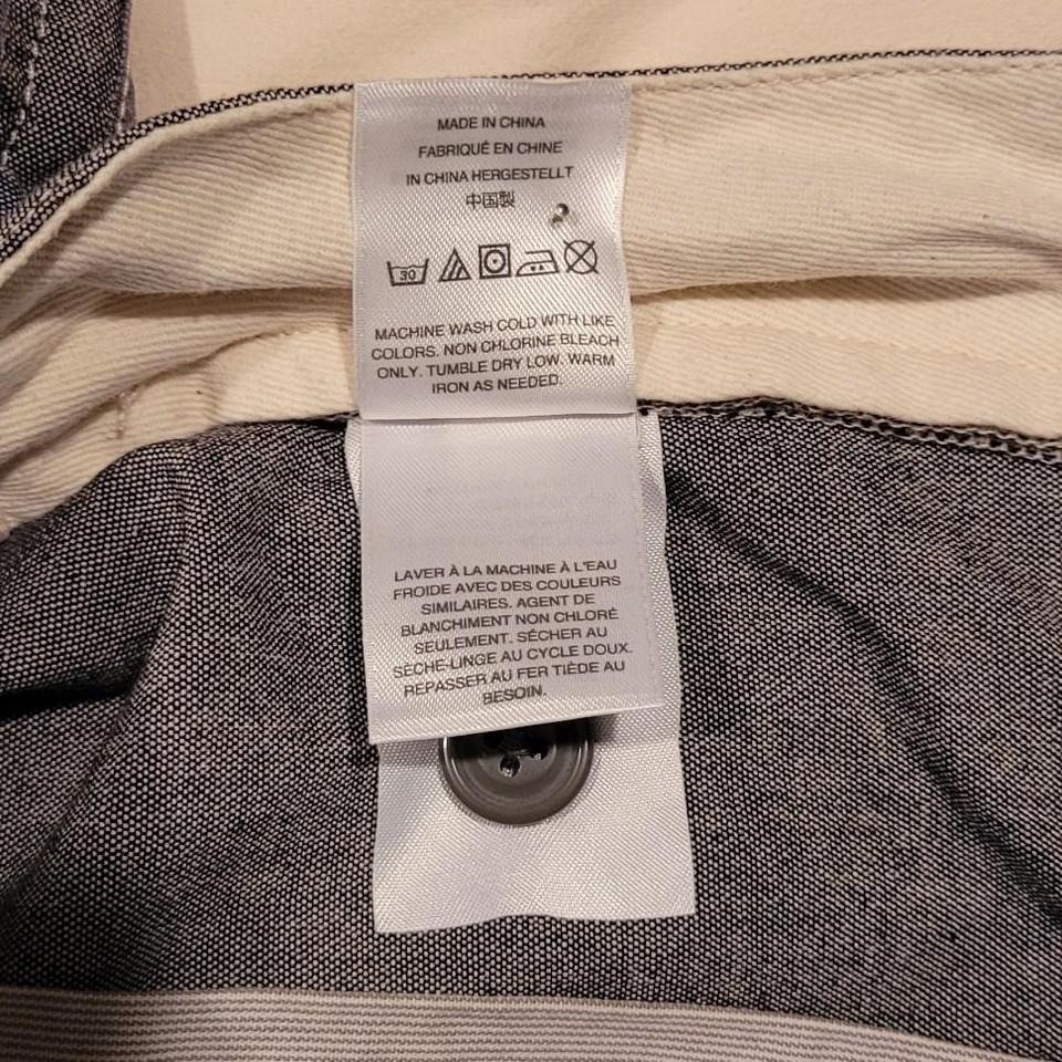 J.Crew 770 Straight Fit Stretch Cotton Pants Men’s 33×34 Gray