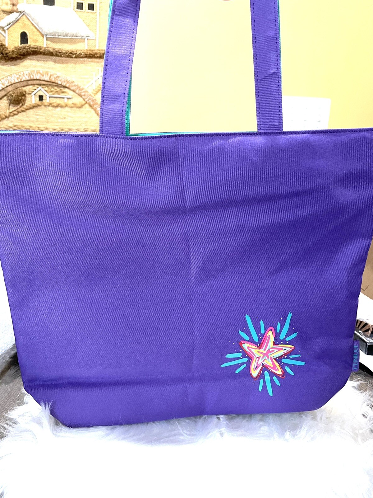 Travel Tote Purple Large All Purpose Clinique Tote With Tag Versatile New Bag.