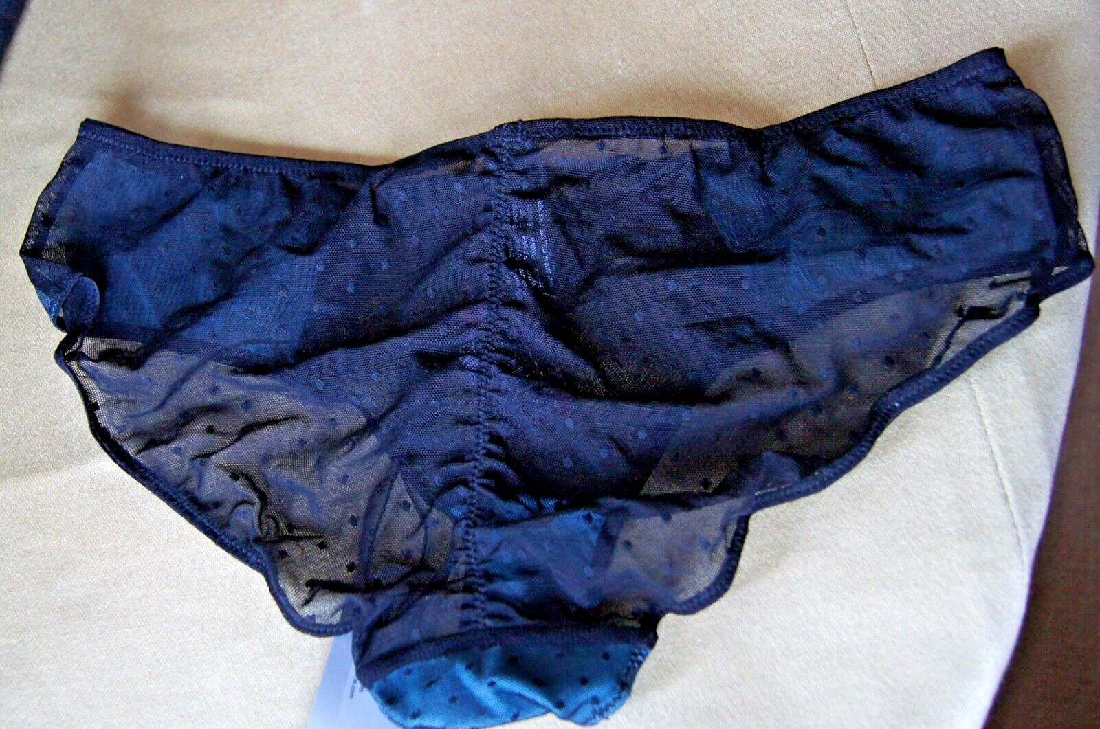 Masquerade COQUETTE Hipster Sheer Shorts In Black & Teal Small