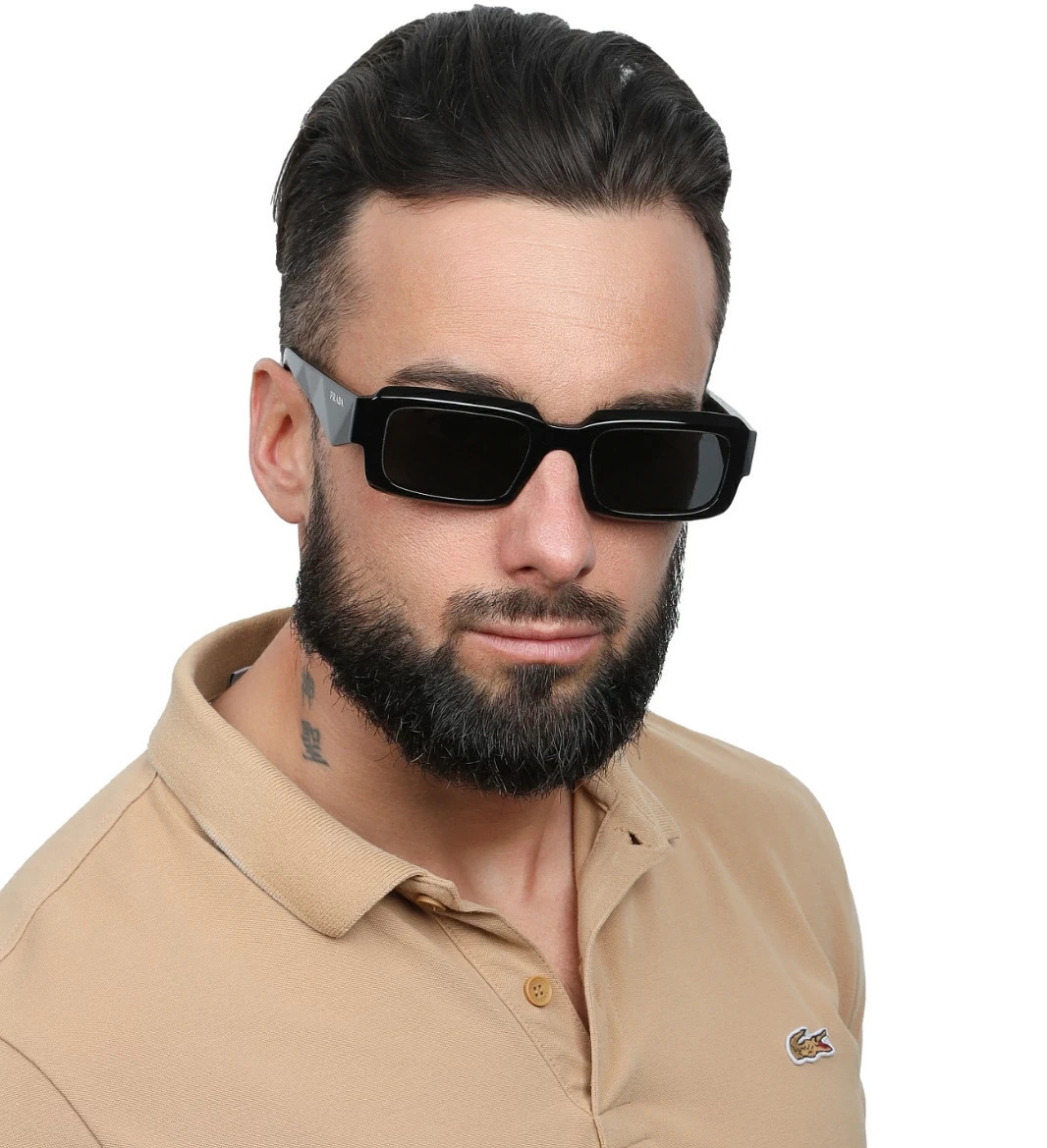 Prada PR27ZS 16K08Z Square Sunglasses in Black /Gray Lens 100% UV