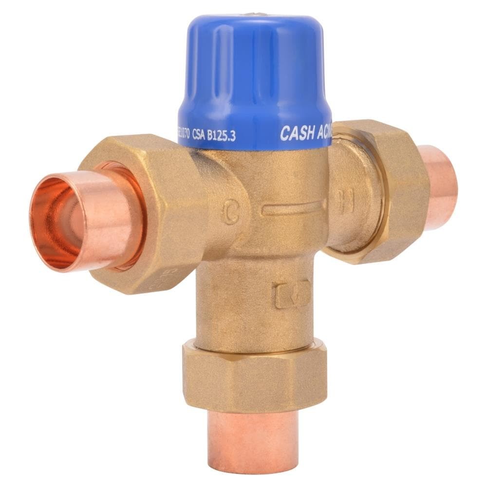 Cash Acme 3/4-in ID Copper sweat x 3/4-in OD Copper sweat Brass Thermosta|121325