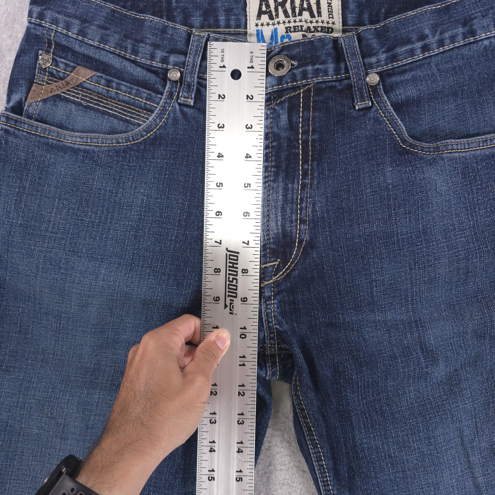 Ariat M2 Relaxed Boot Cut Western Cowboy Ranch Flex Denim Jeans Mens 34×34