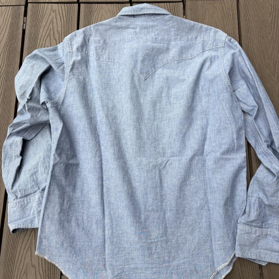 Engineered Garments Chambray Western Shirt Size L Japanese Designer F/S