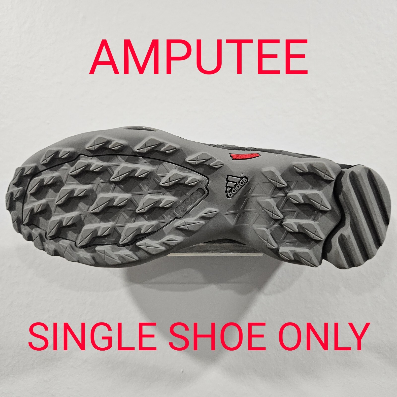ADIDAS Men’s AX2R Outdoor Hiking Shoe ~ Gray ~ Amputee/Single Shoe