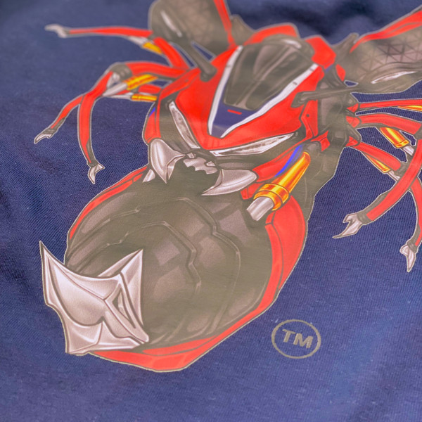 FlameHornet Perfomance Graphic T-Shirt CBR1000RR Enthusiast-Navy