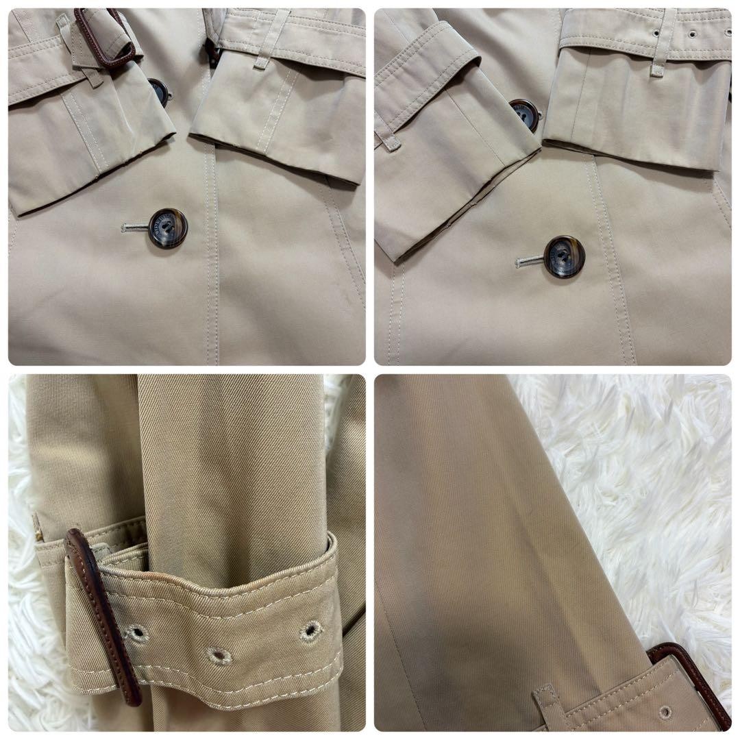 Burberry London single trench coat Nova check honey beige 36