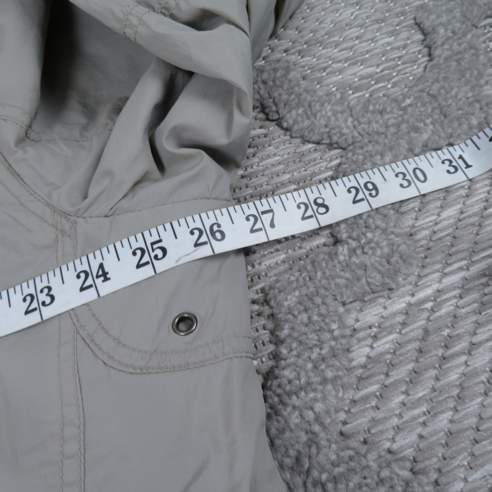 Lucky Brand Jacket Mens XXL Grey Nylon Moto Windbreaker Biker Utility Snap
