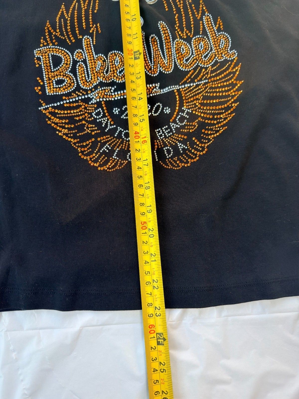 Harley Davidson Bike Week Daytona Beach 2020 Rhinestone Chain Front Tank Top Bla