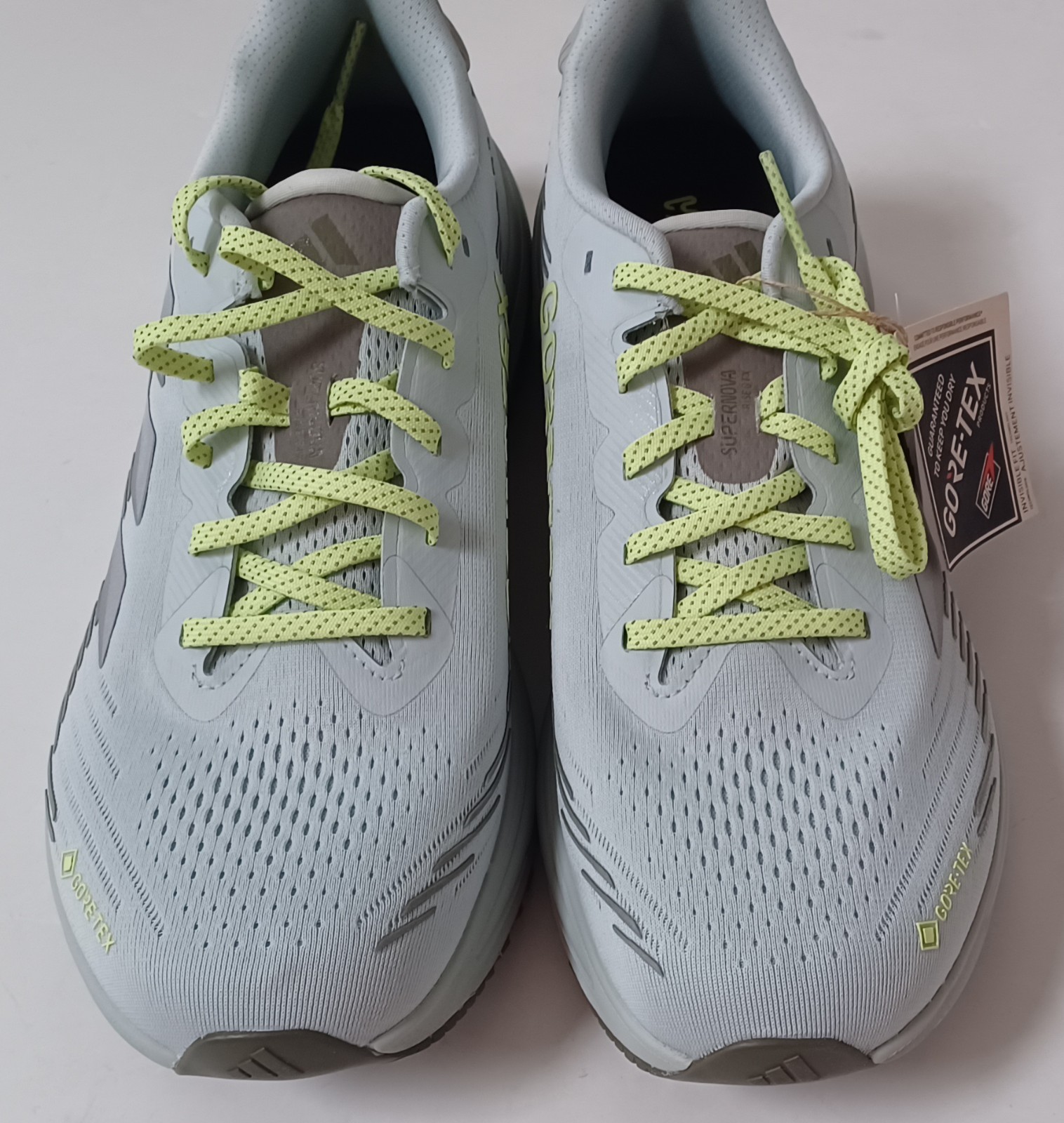 Adidas Supernova Rise GTX Gore Tex JQ5485 man silver/green shoes Brand New