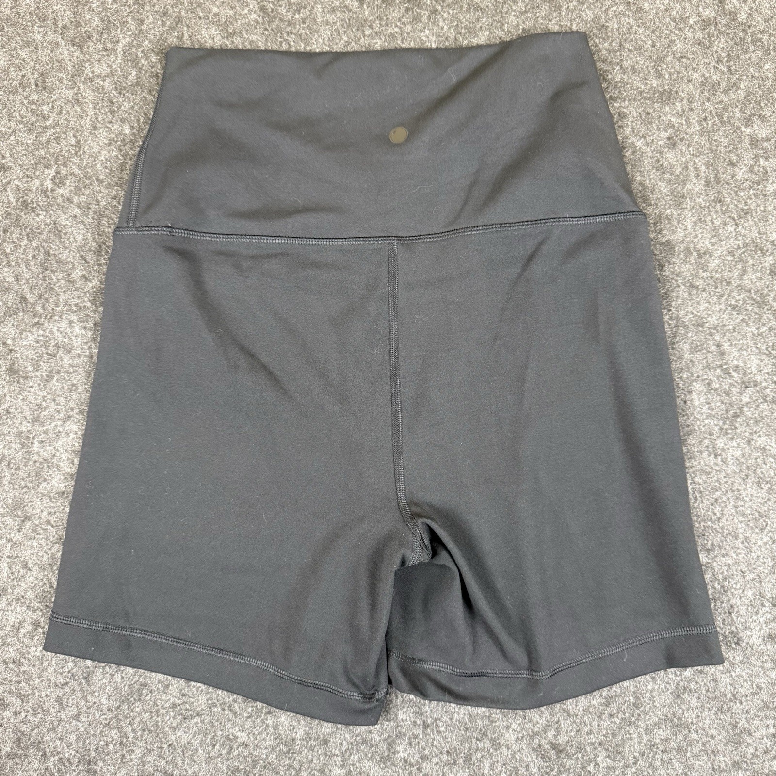 Yogalicious Womens LARGE Black Lux Everyday 5″ Shorts Biker Active Yoga Gym