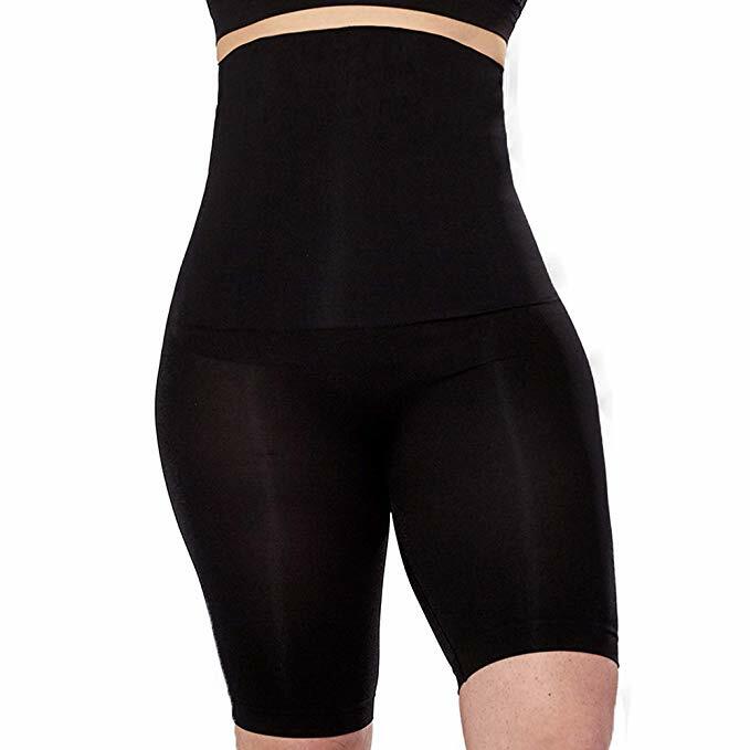 Shaperin All Day High-Waisted Body Shaper Shorts Slim Tummy Control Shapewear US