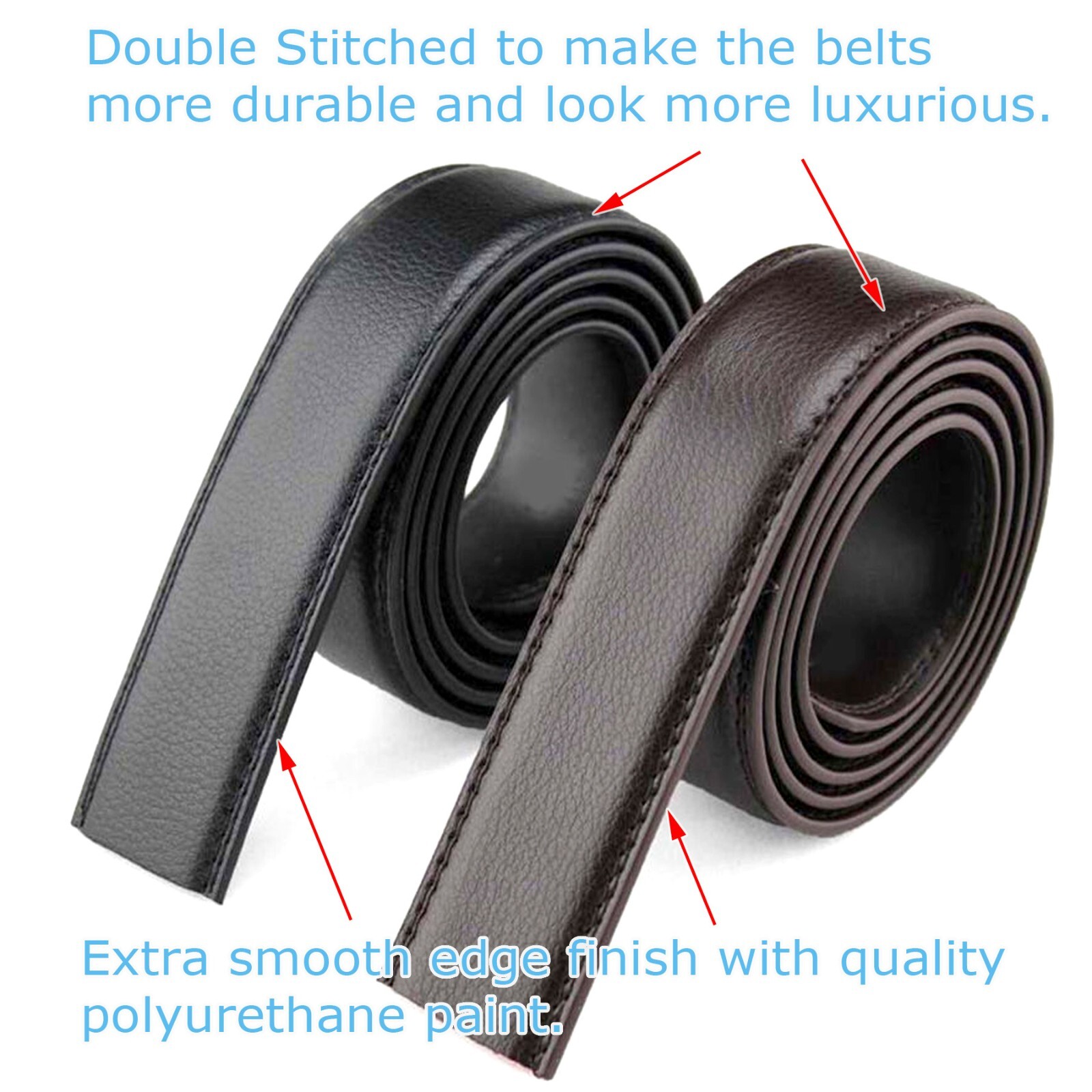 Men’s Automatic Click Lock Buckle Waist Strap Dress Comfort Jean Belt Casual