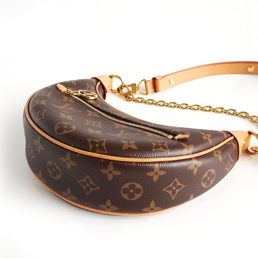 Louis Vuitton Moon Loop brown monogram canvas medium shoulder crossbody handbag