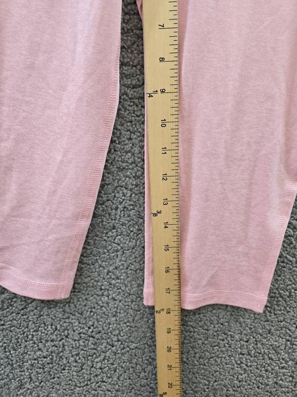 ID Ideology Core Stretch Capri Leggings Big Girls XL Rose Shadow Elastic Waist