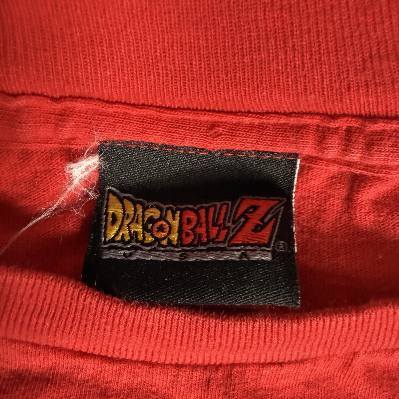 Vintage Dragon Ball Z Vegeta Anime T-Shirt Red Double Sided Graphic Size M Y2K