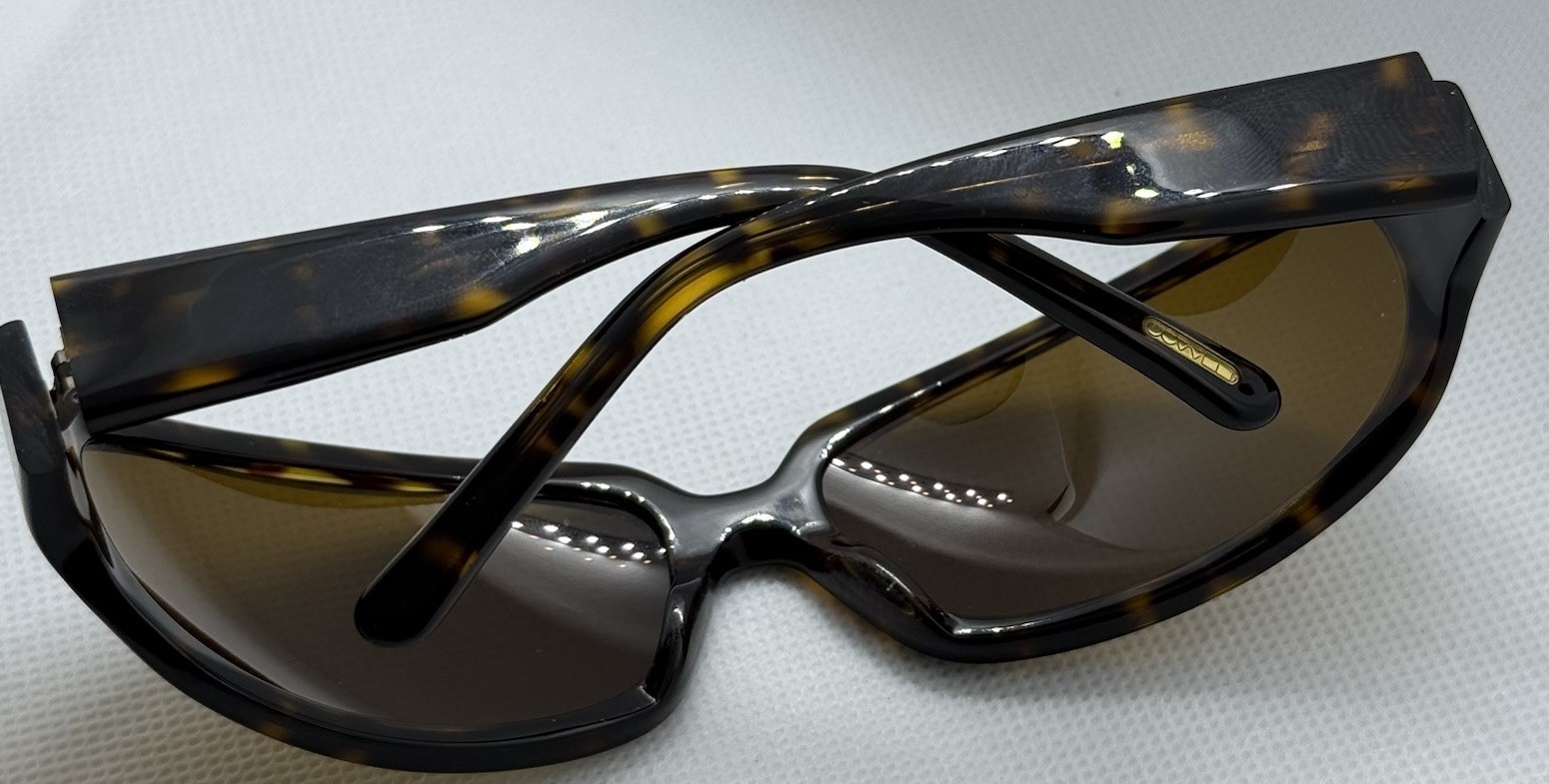 Oliver Peoples Marley 362 Tortoise WrapSunglasses Brown Lens Made in Japan 64-15