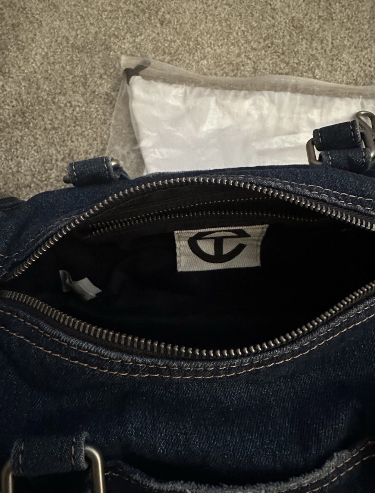 Telfar Medium Denim Duffel