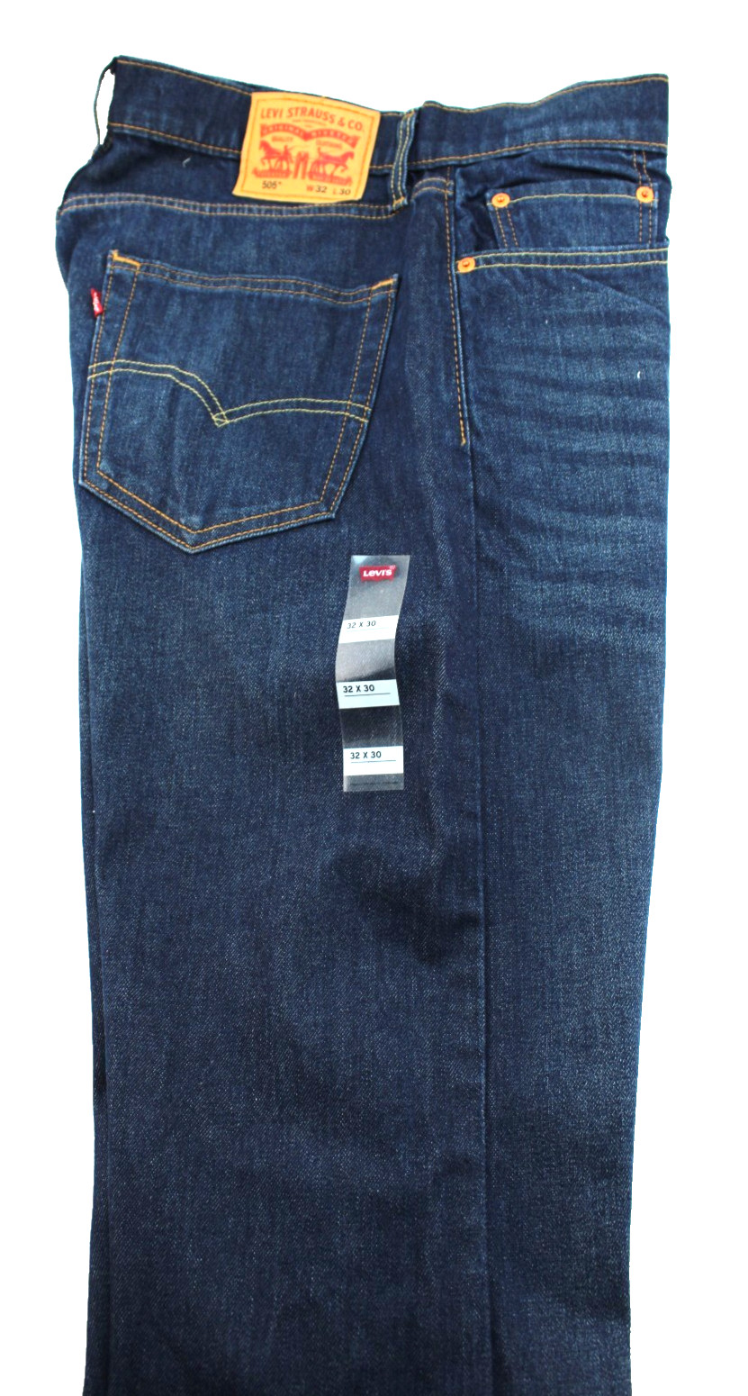 LEVI’S 505 Regular Size 32 x 30 Medium Wash Room At Thigh Men’s Jeans MSRP $69