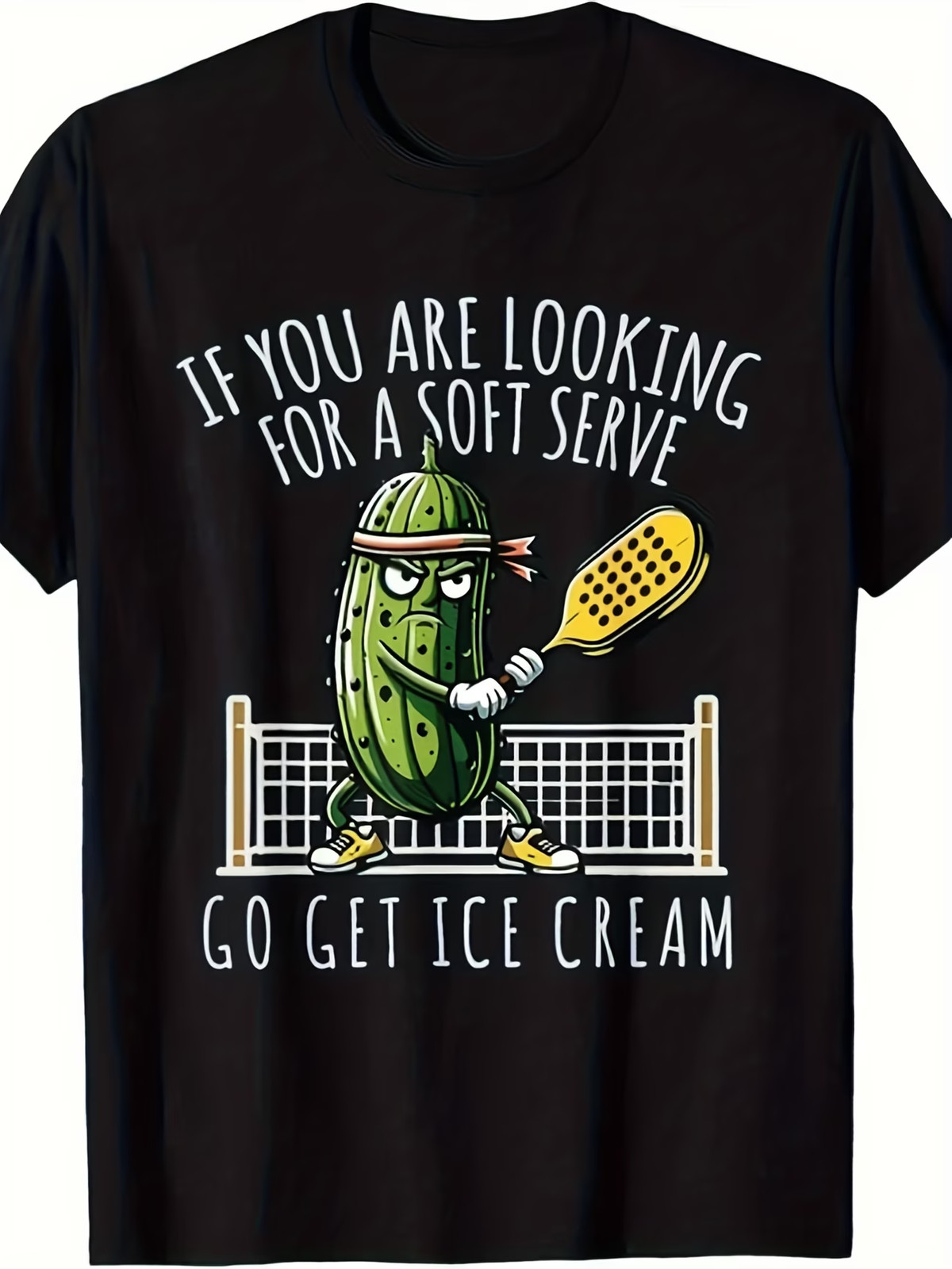 Men’s Funny Pickleball Player Paddleball Lover T-Shirt – Retro Short Sleeve Tee