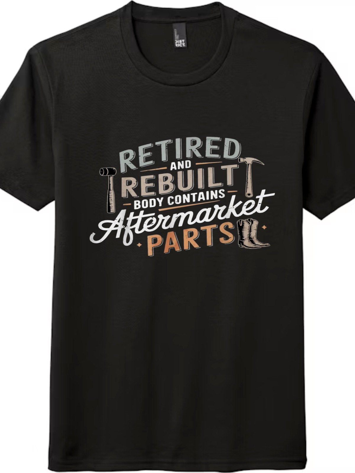 Retired And Rebuilt Aftermarket Parts Funny Retirement T-Shirt Unisex GraphicTee
