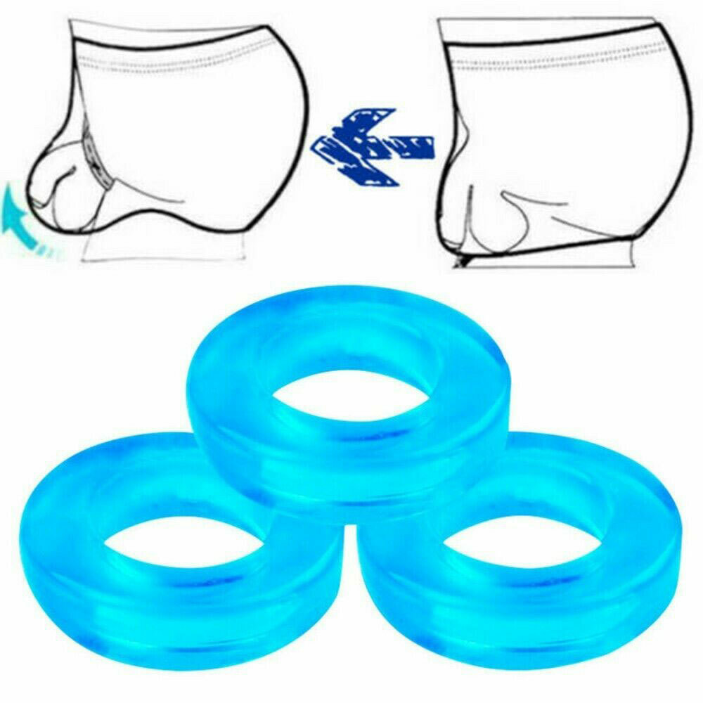 Soft 3x Mens Sexy Transparent High Elastic Thong C-strap Ring Circle Underwear