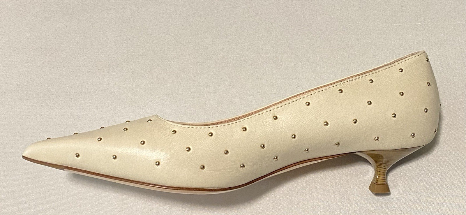 NWOB AGL 30mm Lenor Pumps Stud Embellished Women Kitten Heel EU37/US7 MSRP $495