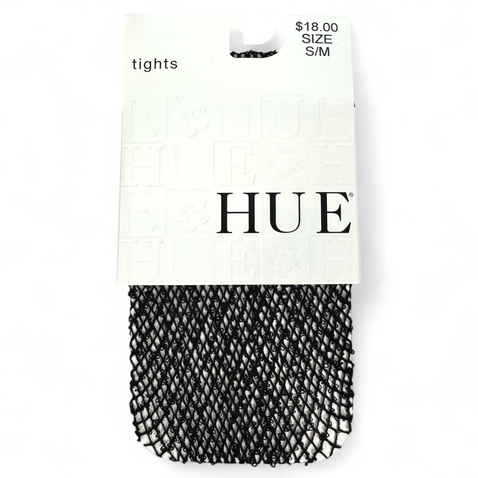 HUE Womens Black Wool Boucle Fishnet Tights Size S/M