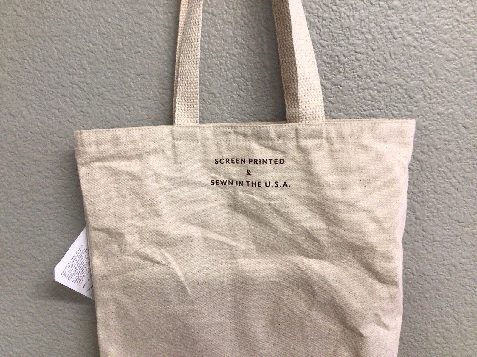 Pendleton Canvas Tote Bag NWT 100 Years Of Shirts NEW Commemorative Graphic