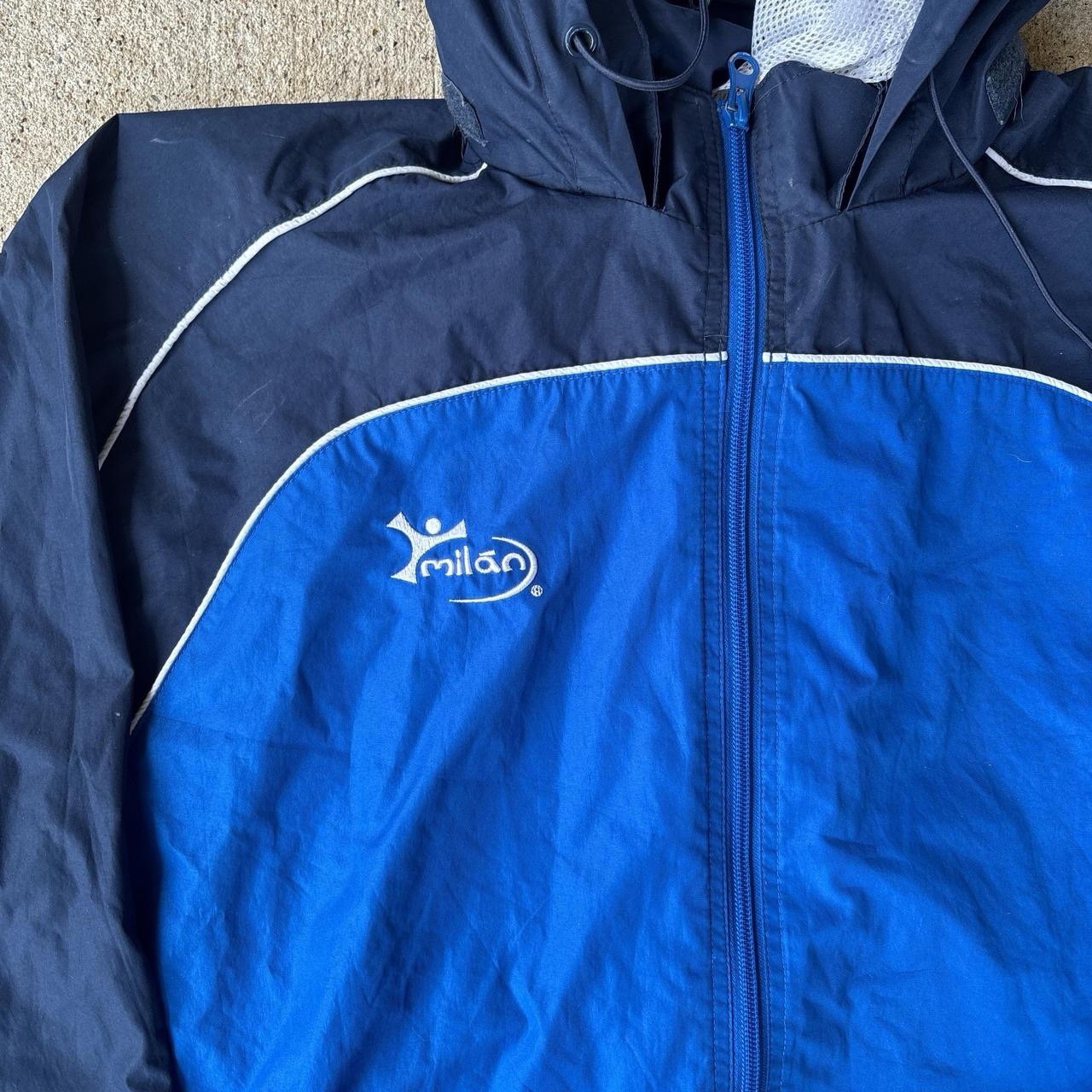 Vintage 90s Gorpcore Activewear Sportswear Hooded Windbreaker Track Jacket XXL