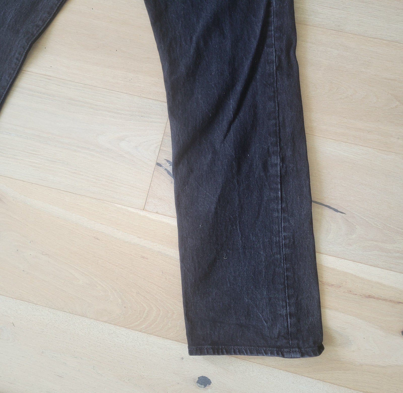 Levi’s 501 Original Fit Jeans Men’s 36×32 Black Wash Straight Leg Classic Denim