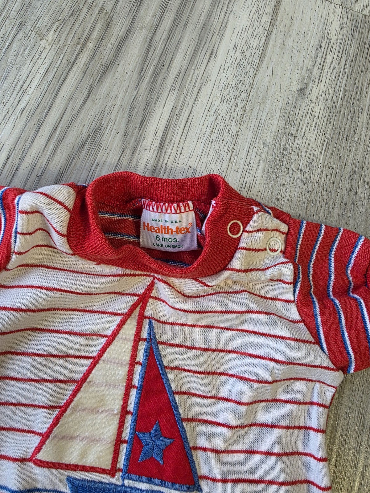 Vintage Baby Boy 6M Nautical Outfit Lot Healthtex Sailboat Tommy Hilfiger Jeans