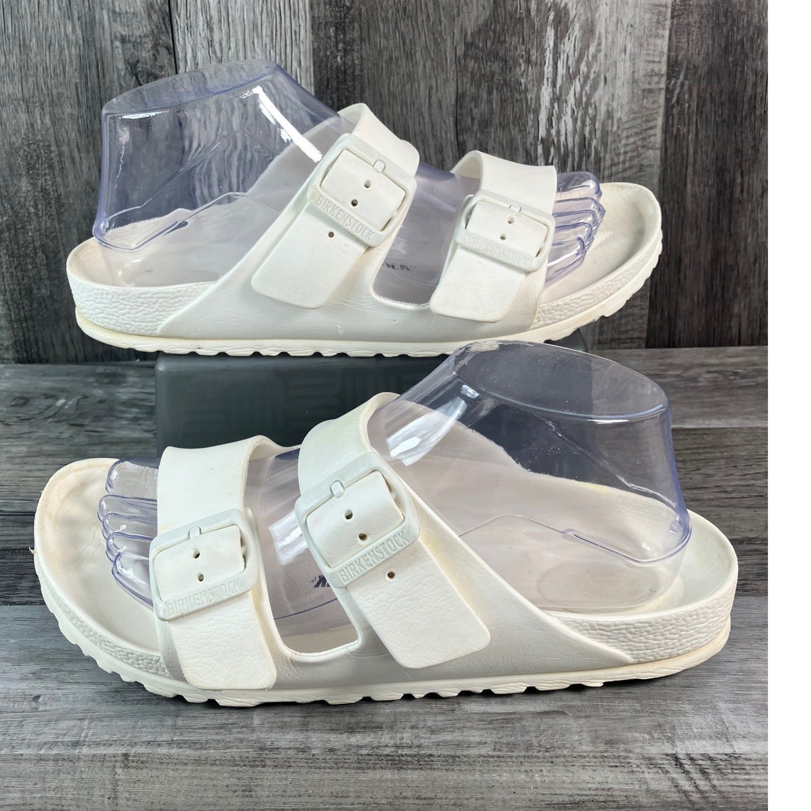 Birkenstock Arizona EVA White Waterproof Slide Sandals Women 7 Men 5 EU 38