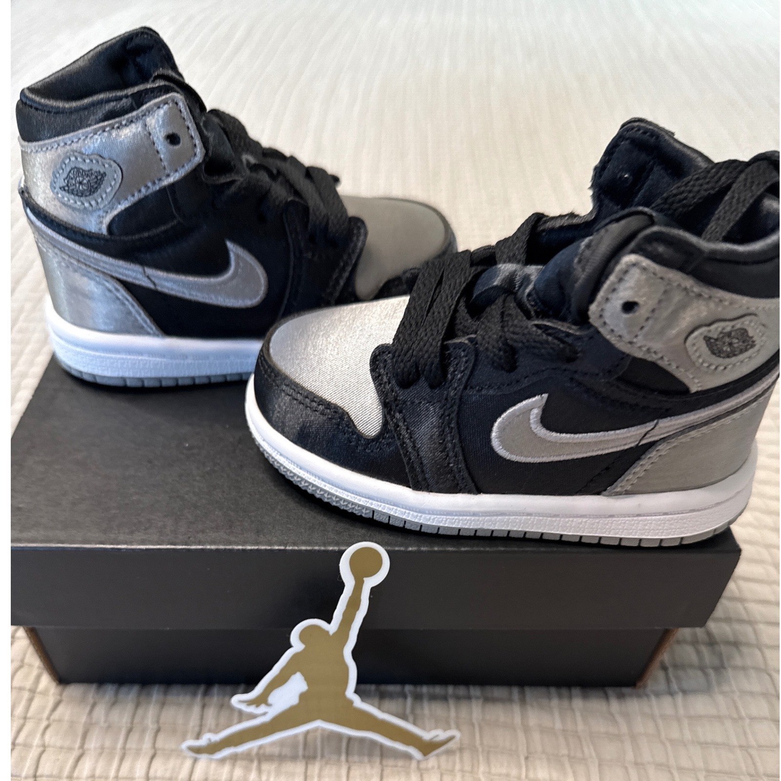 Nike Air Jordan 1 Retro High OG TD Black Grey White 5C FD5305-010 Brand New w/