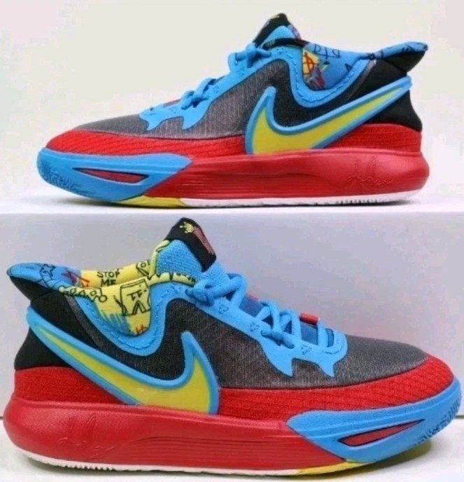 ✅️🏀Nike Kyrie 8 GO SE Blue Red Athletic Shoes Childrens Size 13c (DQ8080-012)