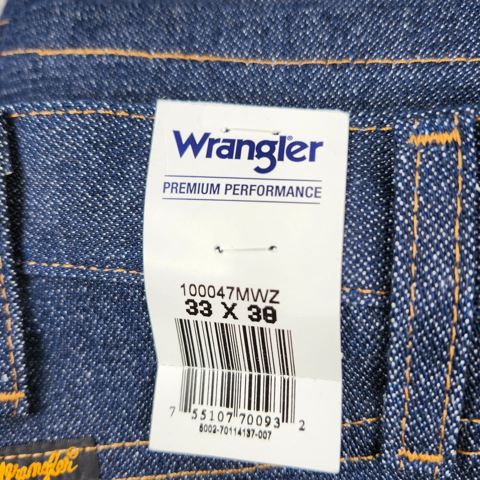 Wrangler Jeans Mens 33×38 Blue Cowboy Cut Denim Western Rodeo 47MWZ NEW NWT